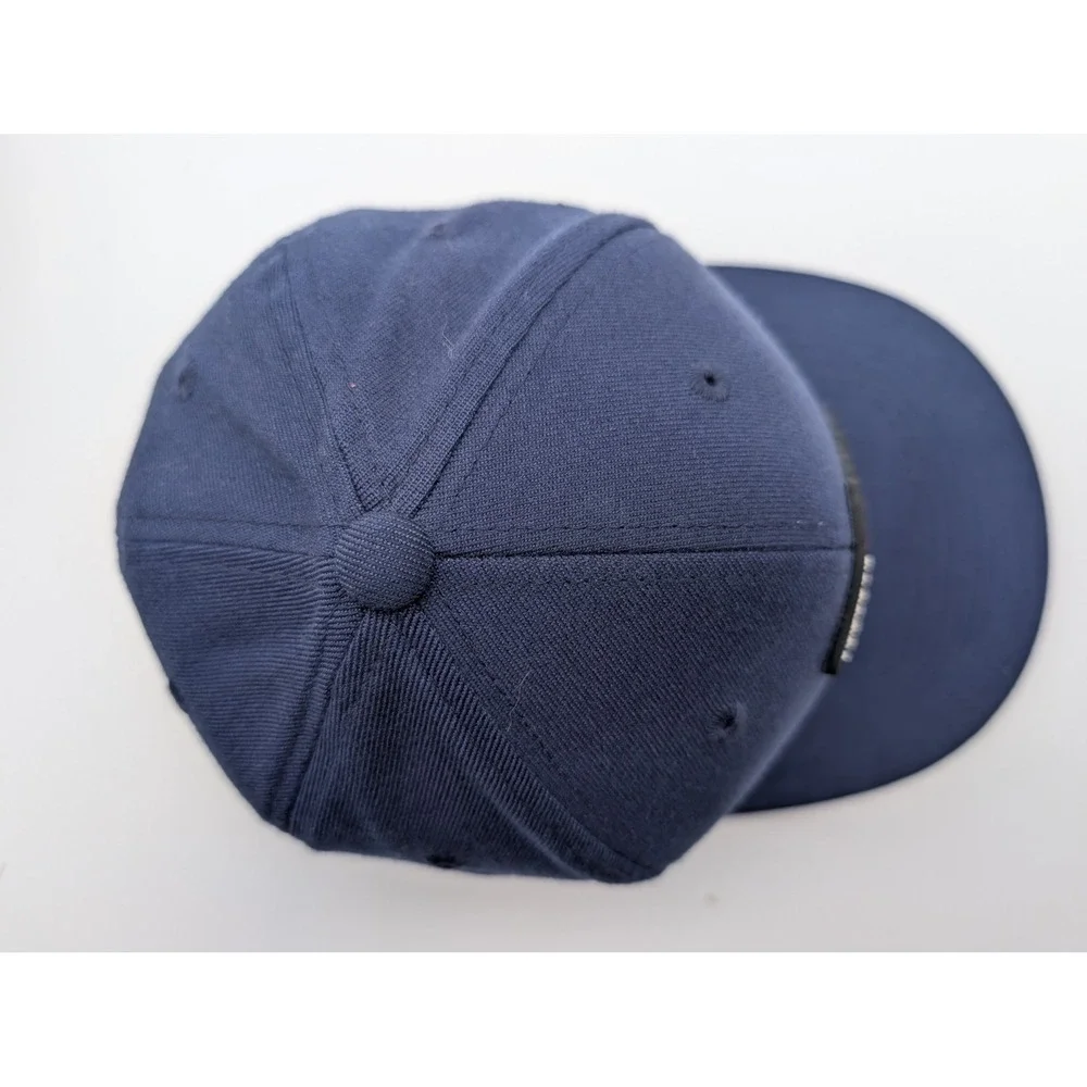 Branded Bills Missouri American Flag Patch Flexfit Hat Navy Blue Style 400 S-M